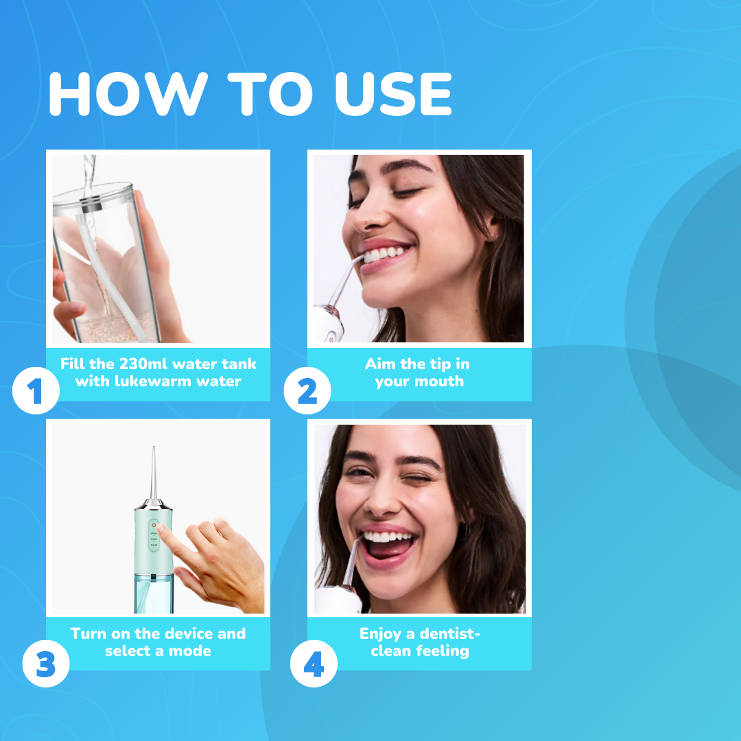 Get That Clean, Confident Smile With Our Water Flosser