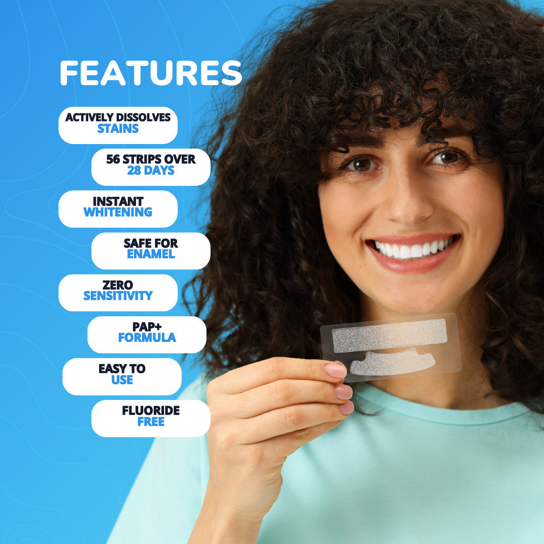 LumiSmile Advanced Teeth Whitening Strips: 8+ Shades Whiter in Just 14 Days (Sold Out)
